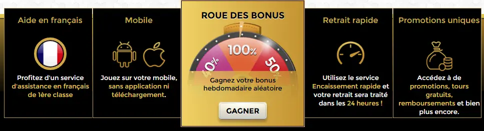 Méthodes de retrait et CASINO UNIQUE
