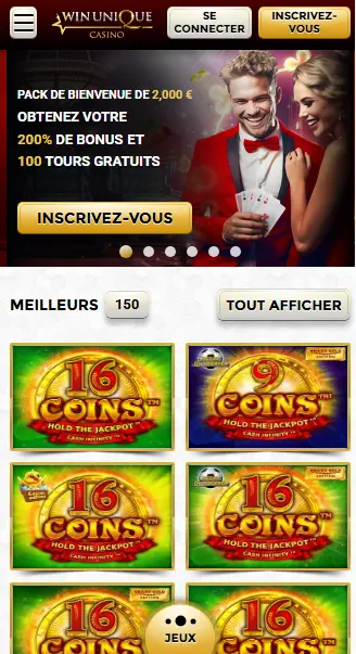 Fonctionnalités principales de CASINO UNIQUE
