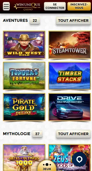 Téléchargement sécurisé CASINO UNIQUE
